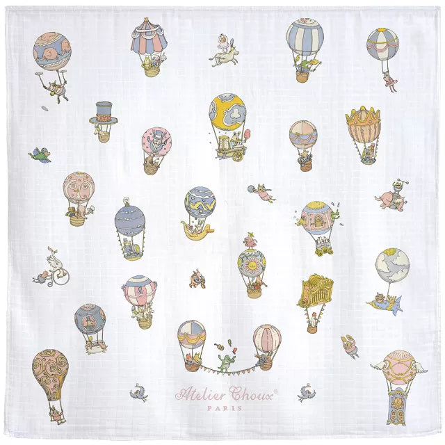  Atelier Choux Circus Pastel Swaddle Blanket、mySite、elrpsem3k