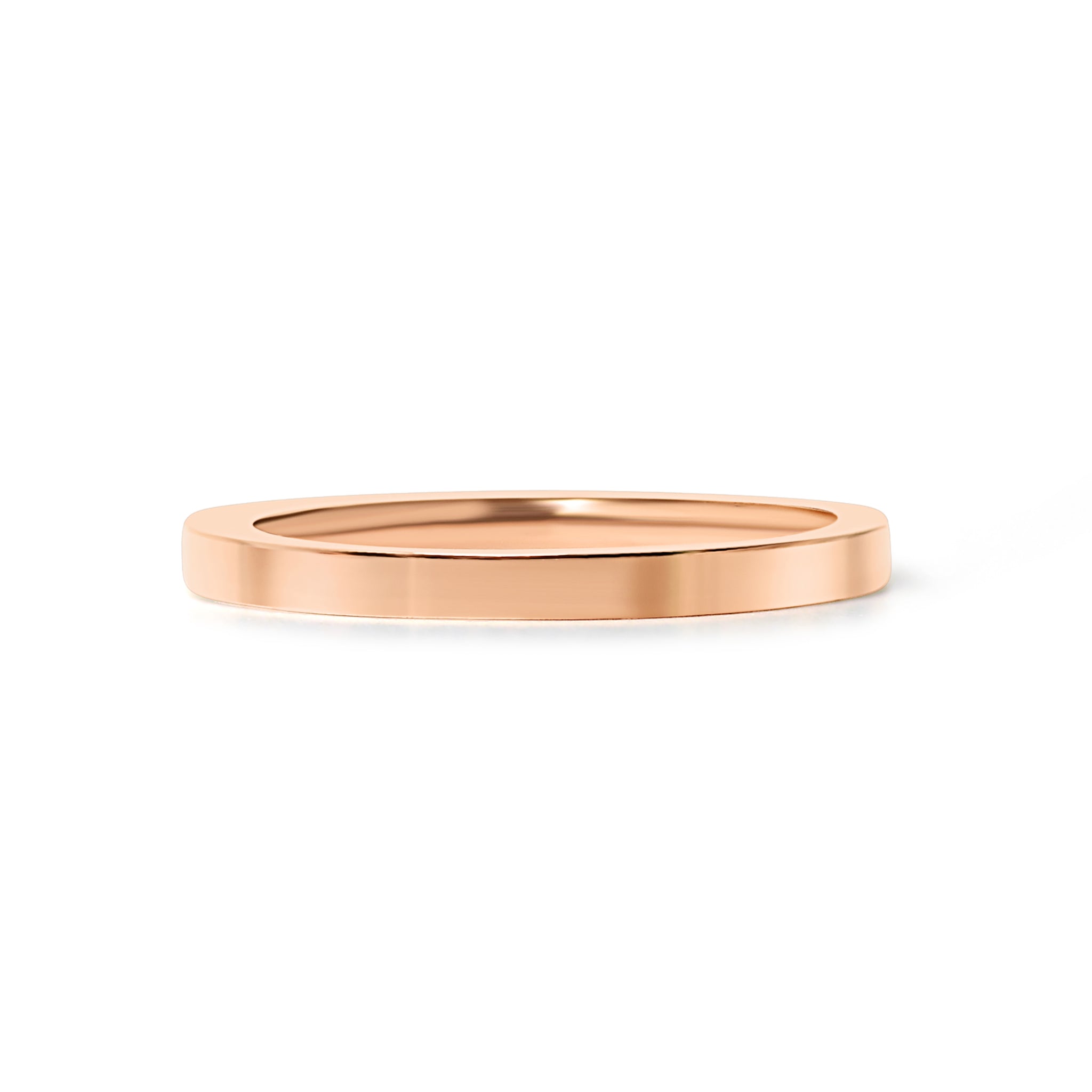 18K Rose Gold PVD Stainless Steel Flat Ring / CFR8024、mySite、dreamappss