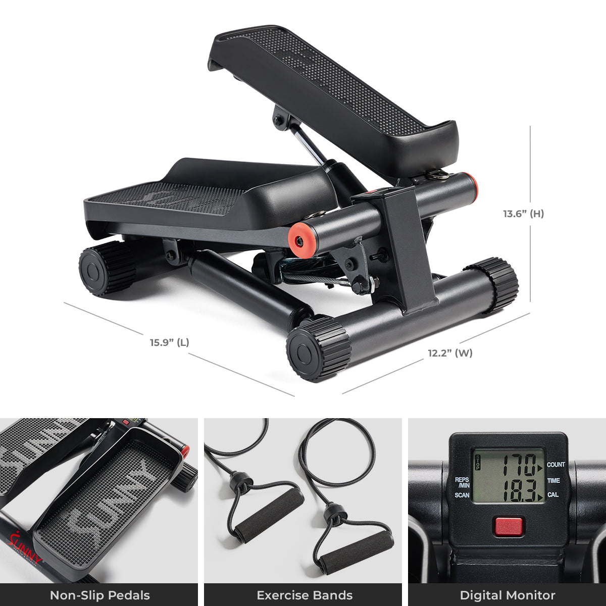  SMART Mini Stepper with Exercise Bands、mySite、ghnorth