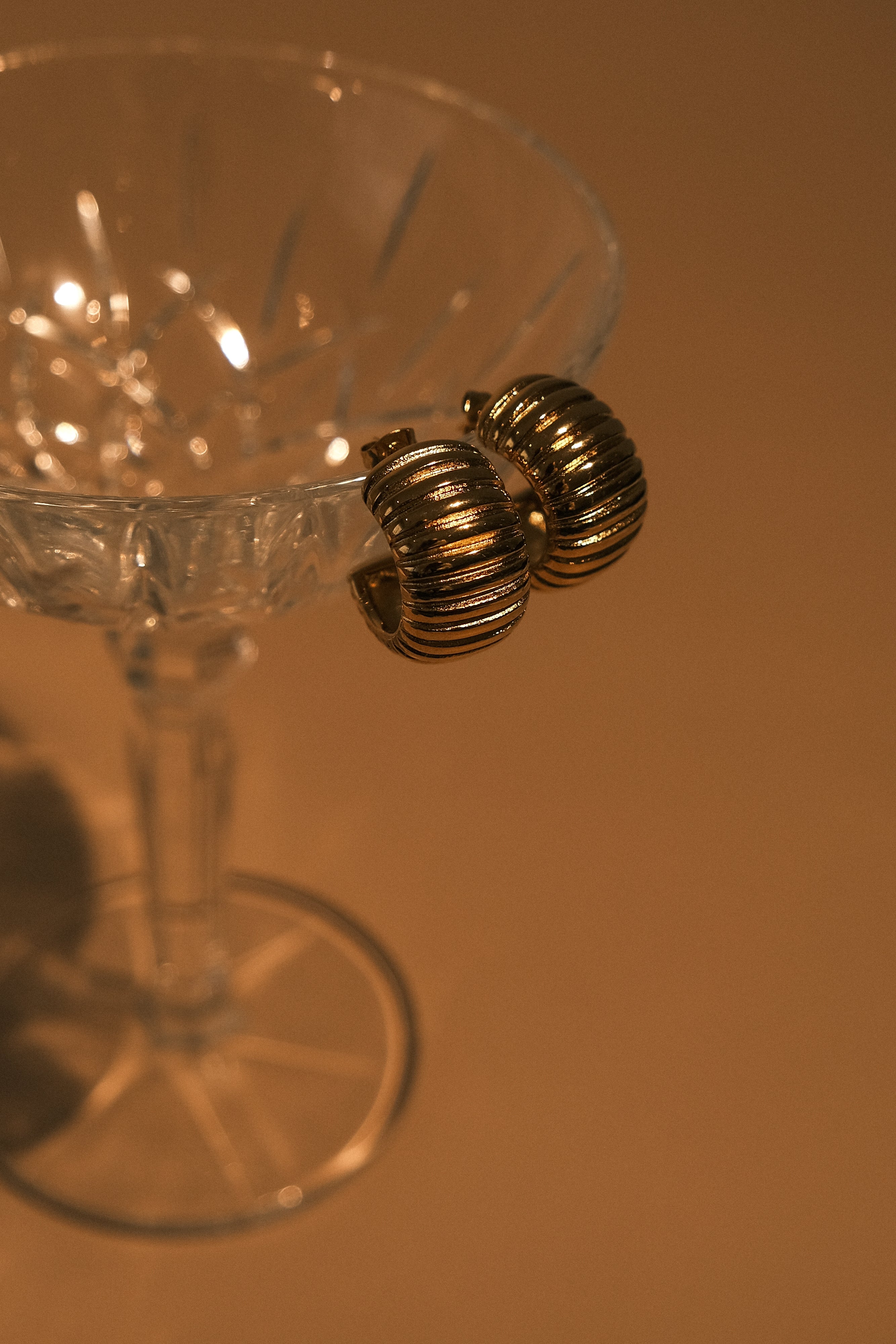 Amelia Textured Hoop - Gold、mySite、solidvoid