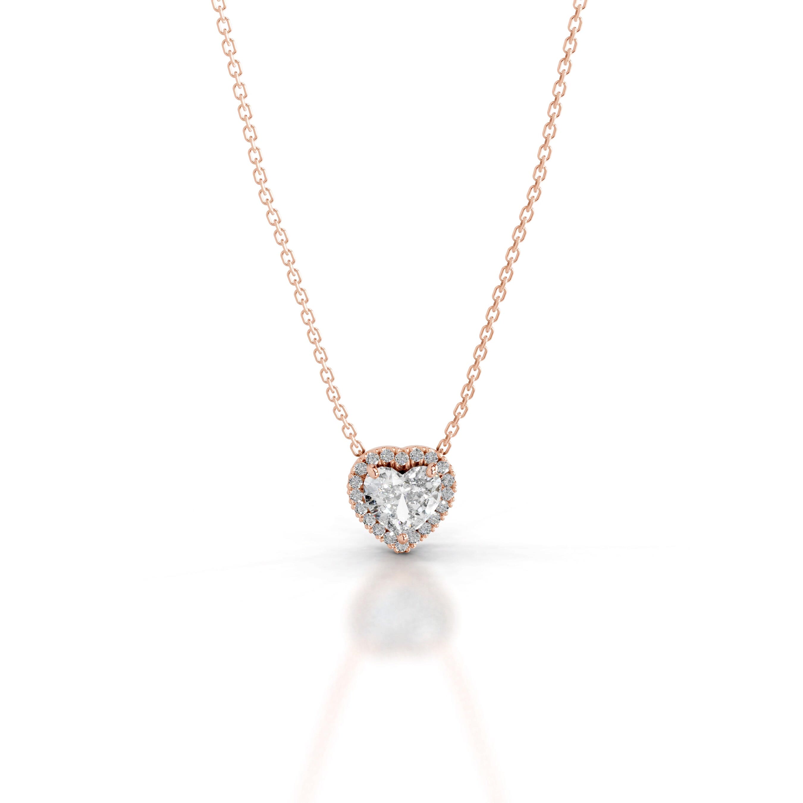 Manon Diamond Halo Pendant - 14K Rose Gold、mySite、hinf8tx79