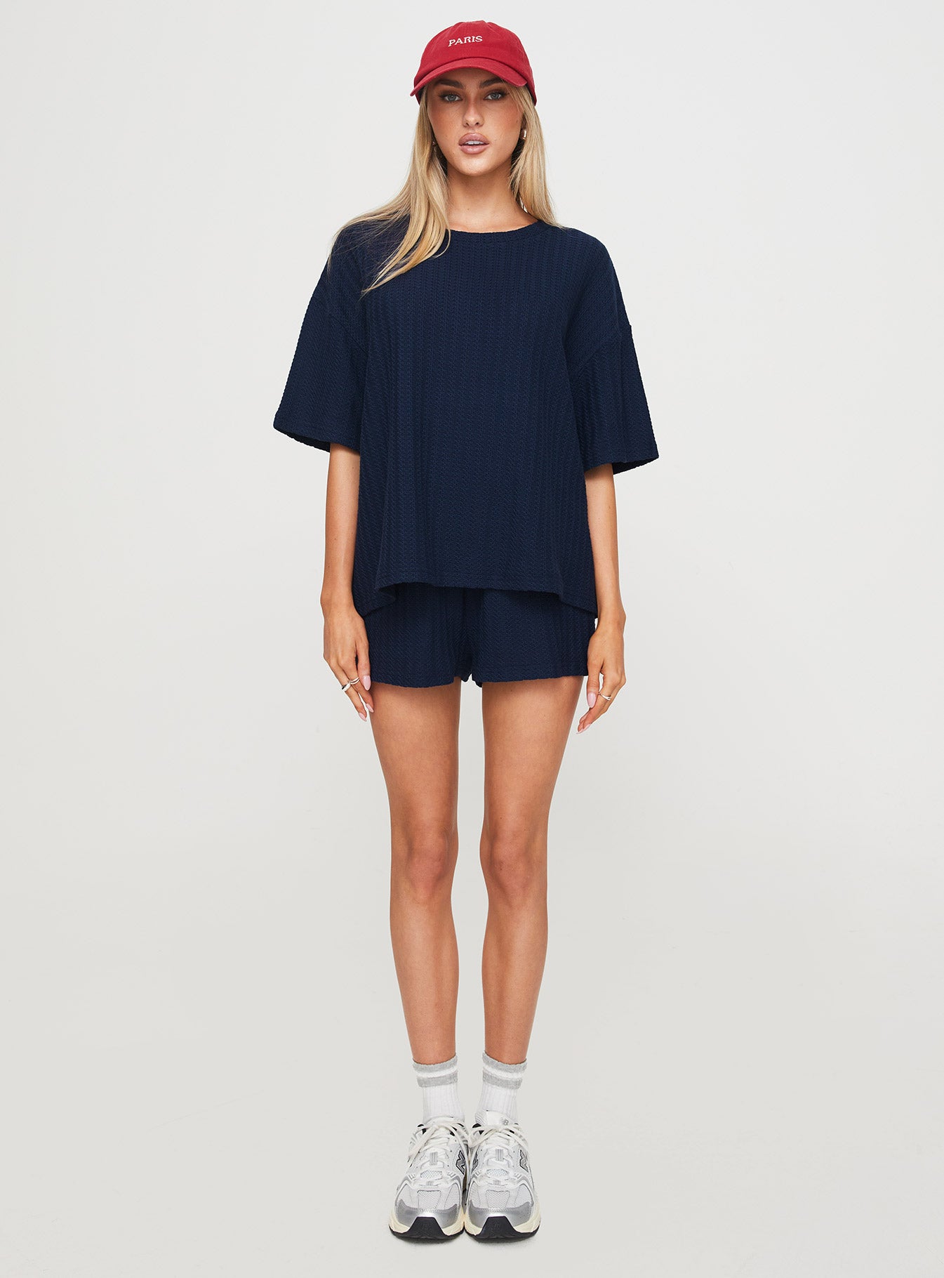 Cammie Knit Set Navy、mySite、solidvoid