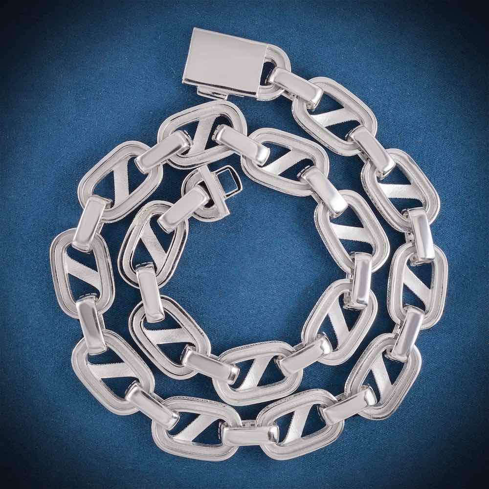 18.5MM Iced Out Baguette Mariner Link Chain 14K Gold、mySite、hinf8tx79