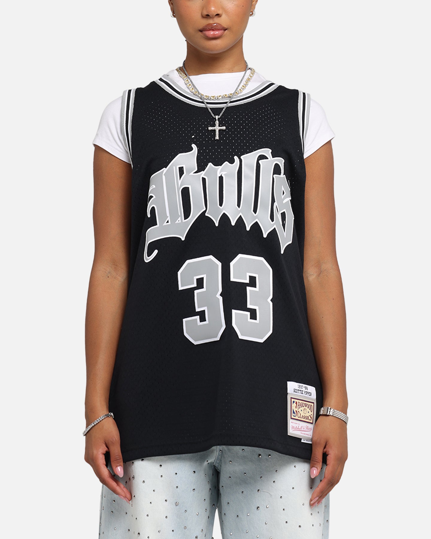Mitchell & Ness Chicago Bulls Scottie Pippen Bulls Are Back Jersey Black、mySite、zt4zffjzw