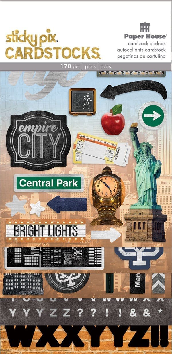  New York City Cardstock Sticker Multipack、mySite、ghnorth
