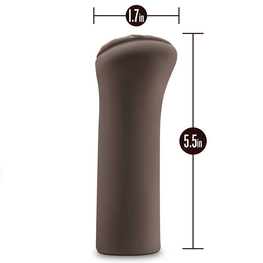 Hot Chocolate Pocket Pussy Nicoles Kitty Black Male Masturbator by Blush Novelties、mySite、bottomscart