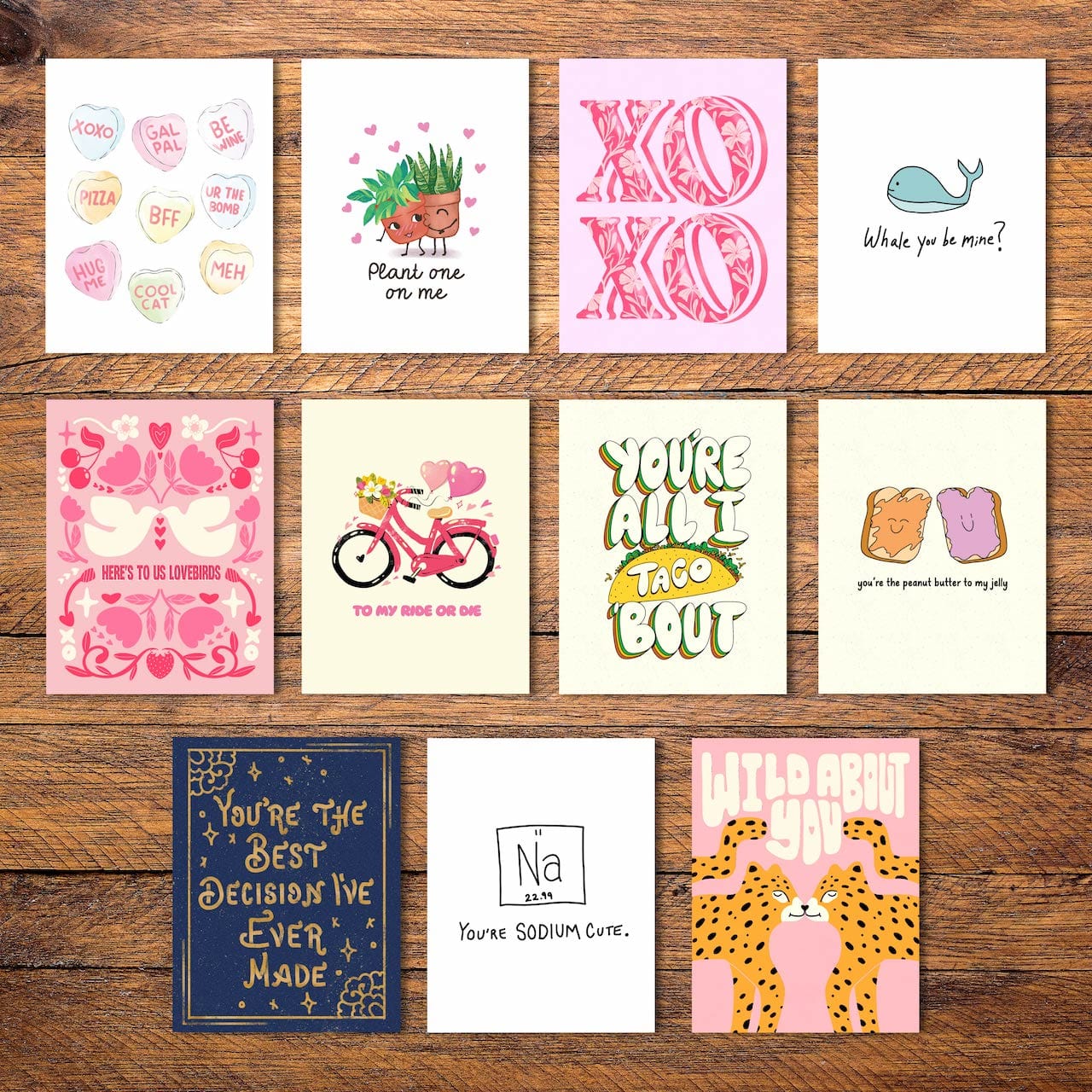  Valentine's Day Card 11 Pack (XOXO)、mySite、ghnorth