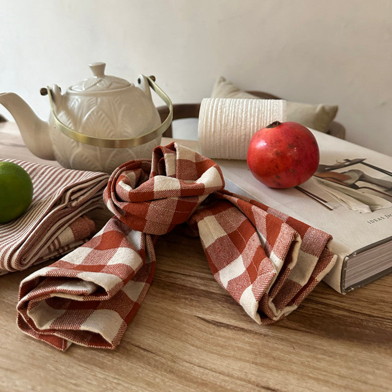 Cotton Kitchen Towel | Rust | Set of 3、mySite、camillekostekn
