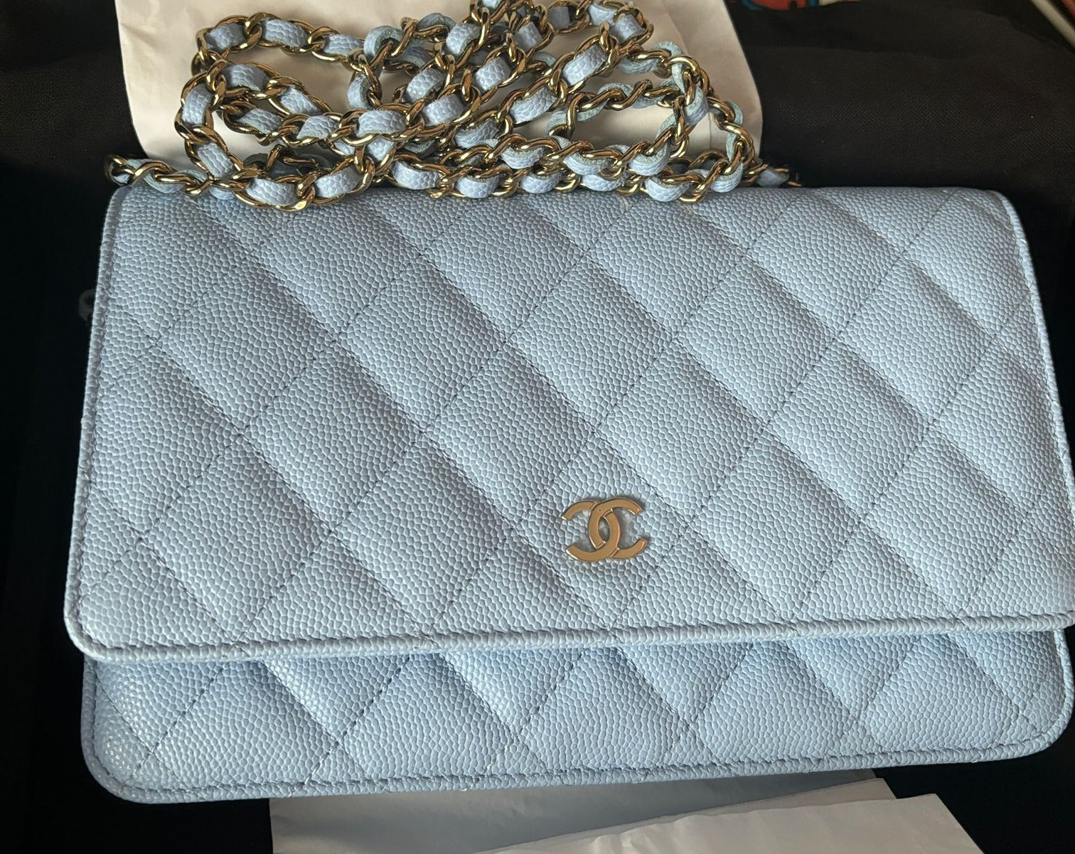 Chanel Wallet On Chain WOC Caviar Leather (Baby Blue)、mySite、garminoutage.com
