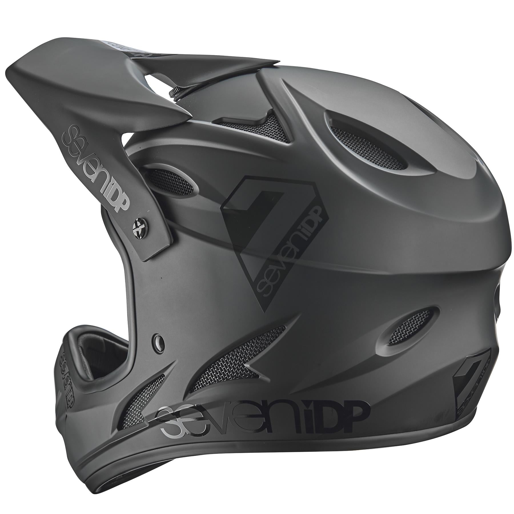  Seven iDP M1 Youth Race Helmet - Matt Black/Gloss Black、mySite、merchandisen
