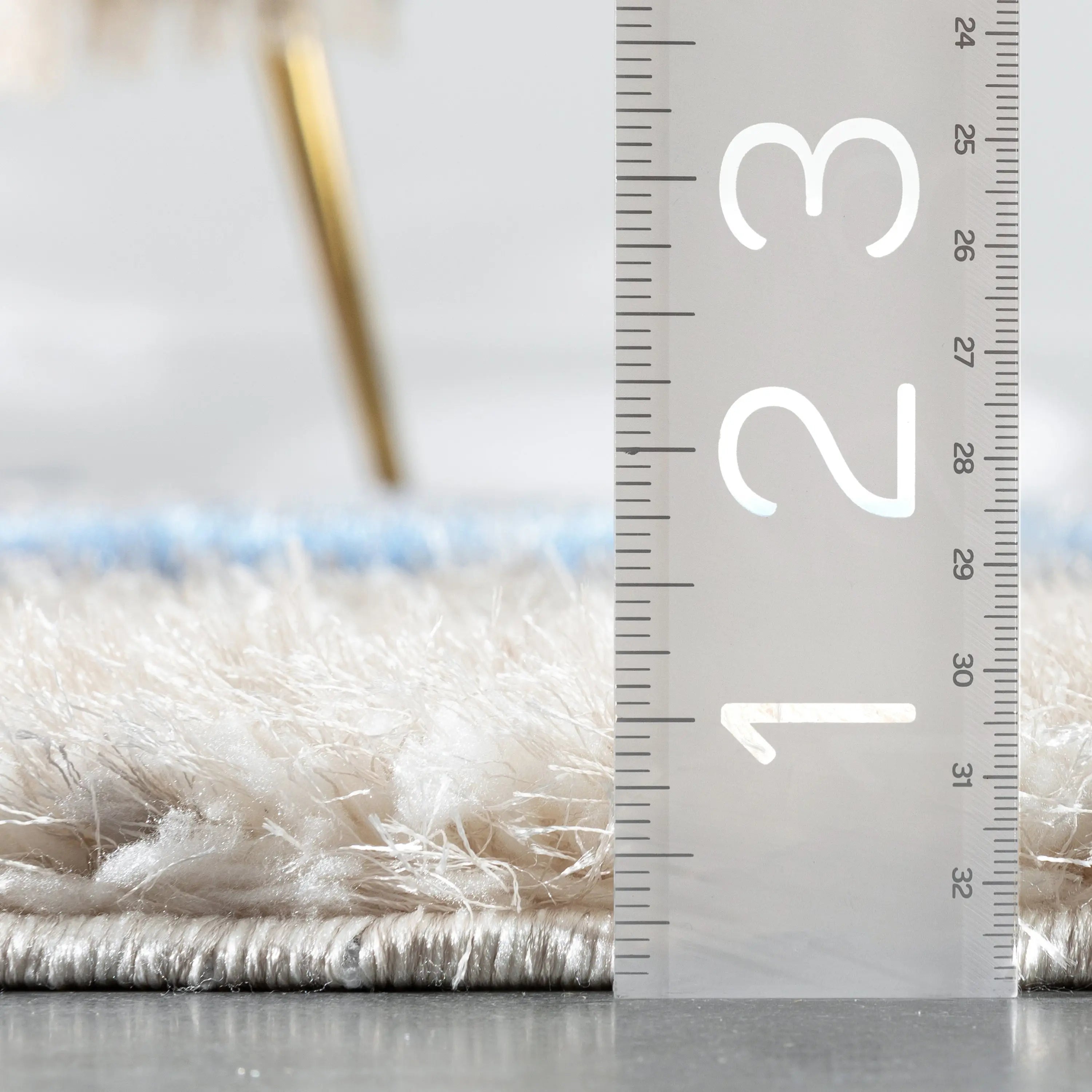 Sariah Modern Abstract Ivory Blue Shag Rug、mySite、gigharbornorthrealestate