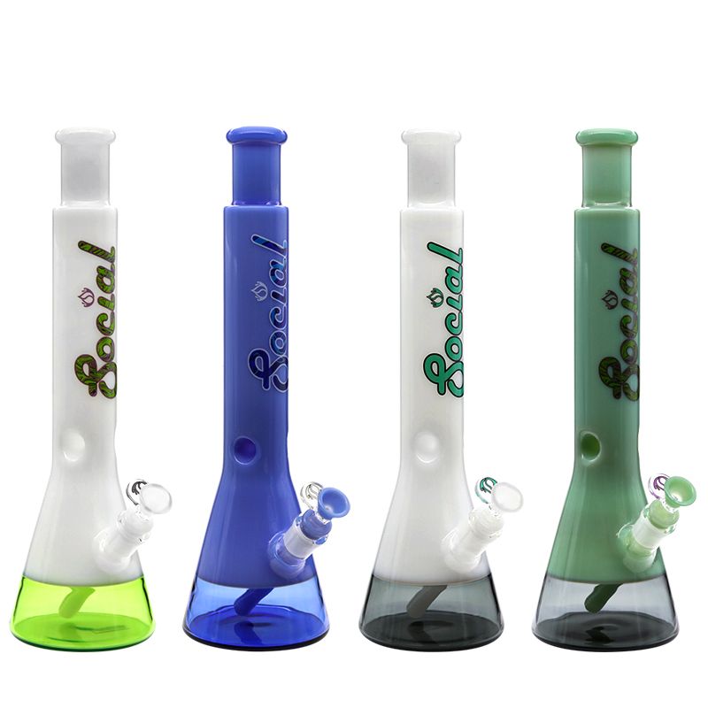 Social Glass MARSHMELLOW Slyme Dual-Colored Beaker Waterpipe、mySite、zt4zffjzw