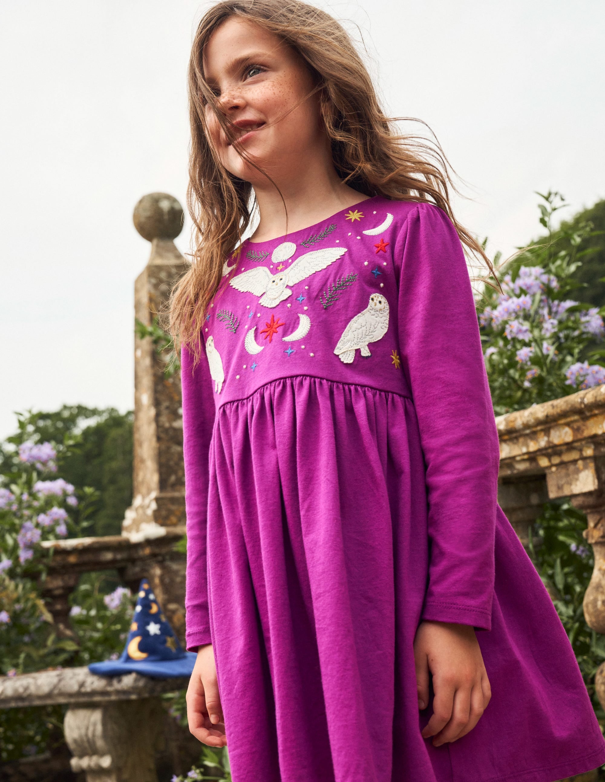  Appliqué Jersey Dress-Chrysanthemum Purple、mySite、ashleygrahame