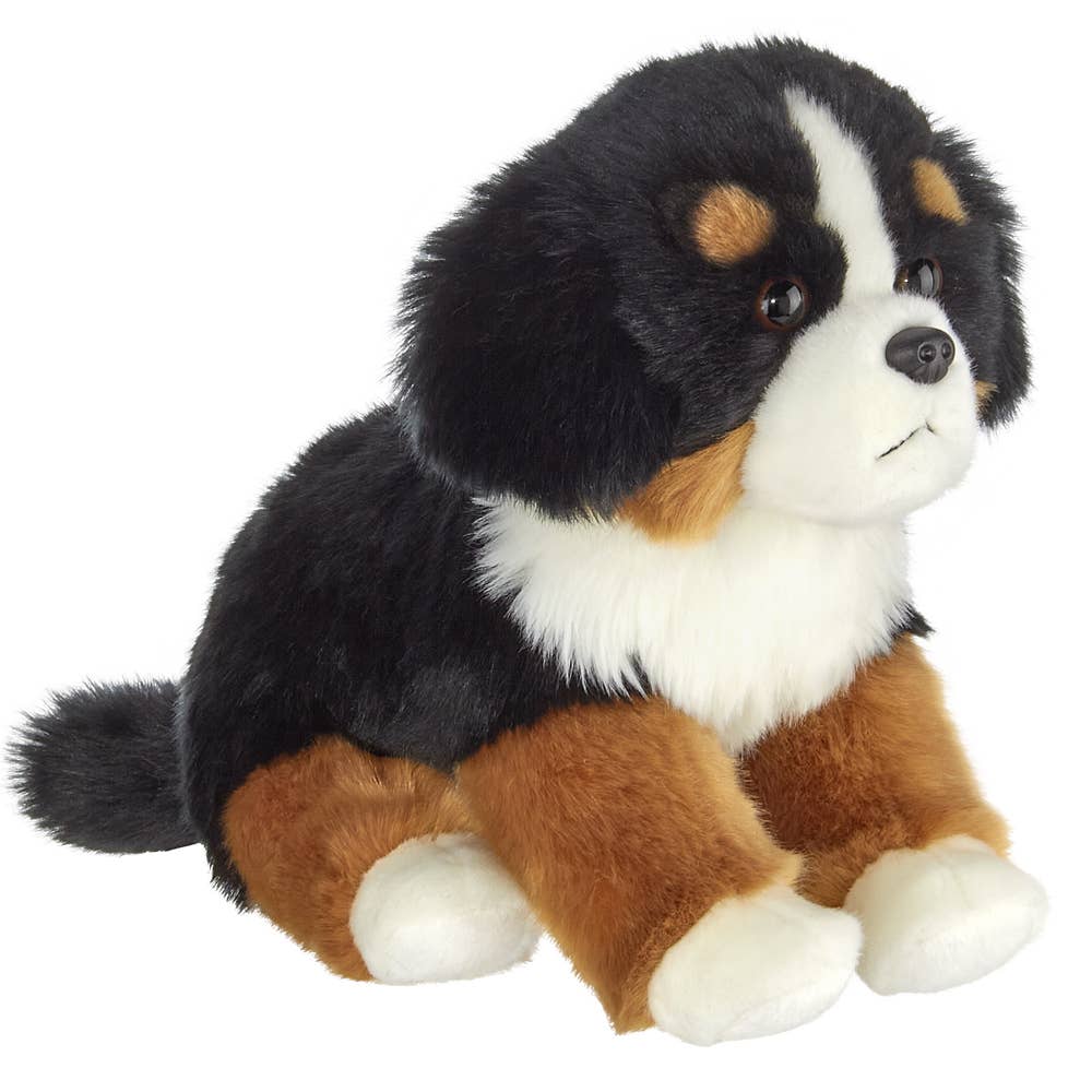 Plush Burnese Mountain Dog Tri-color Puppy Stuffed Dog、mySite、g9winljtr