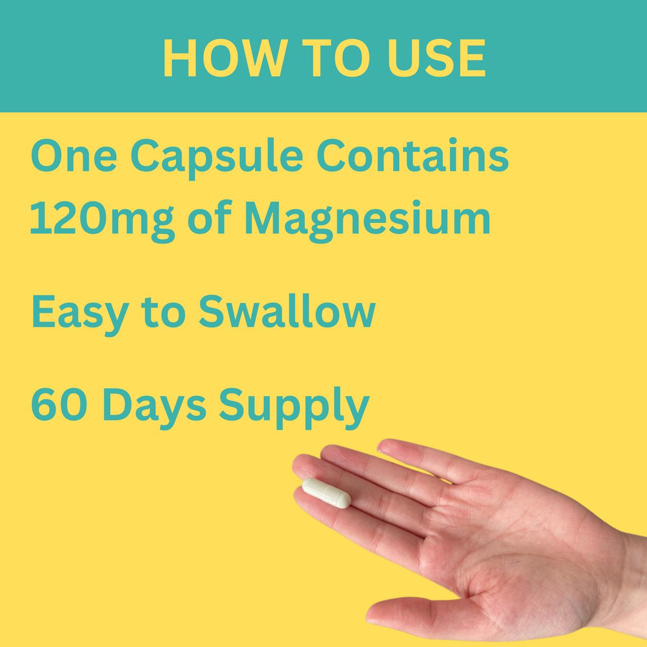 Greenfield Nutritions - Halal Magnesium Glycinate 120mg, Supports Calm, Nerve, Heart and Muscle Relaxation 60 Capsules, Halal Vitamins、mySite、topwebapps