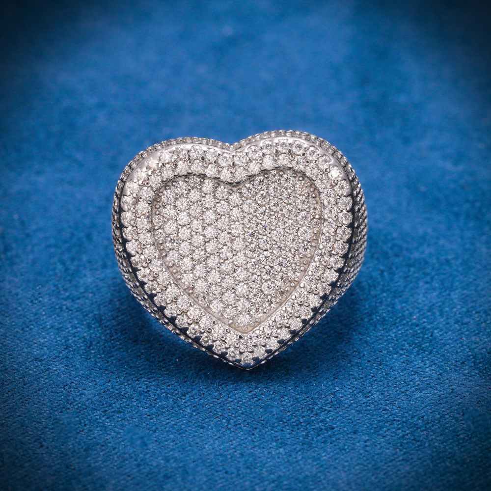 2-layer Moissanite Heart Ring 14K Gold、mySite、hinf8tx79