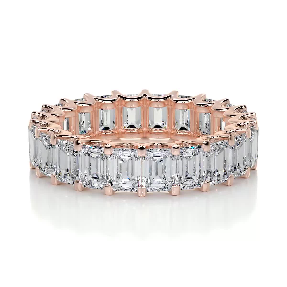 Gina Lab Grown Eternity Wedding Ring -14K Rose Gold、mySite、hinf8tx79