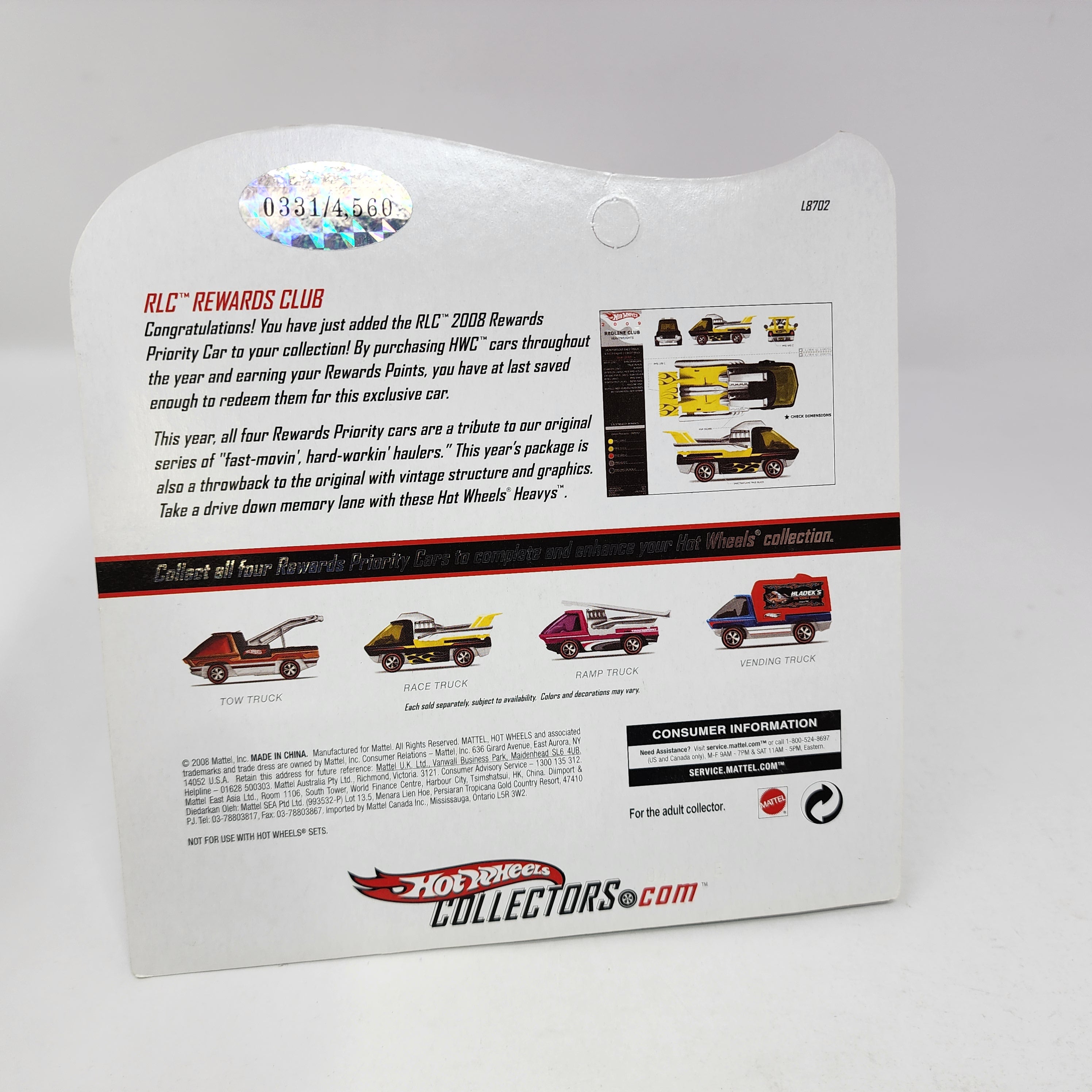 Race Truck * Hot Wheels RLC The Heavys、mySite、hgirdovlk