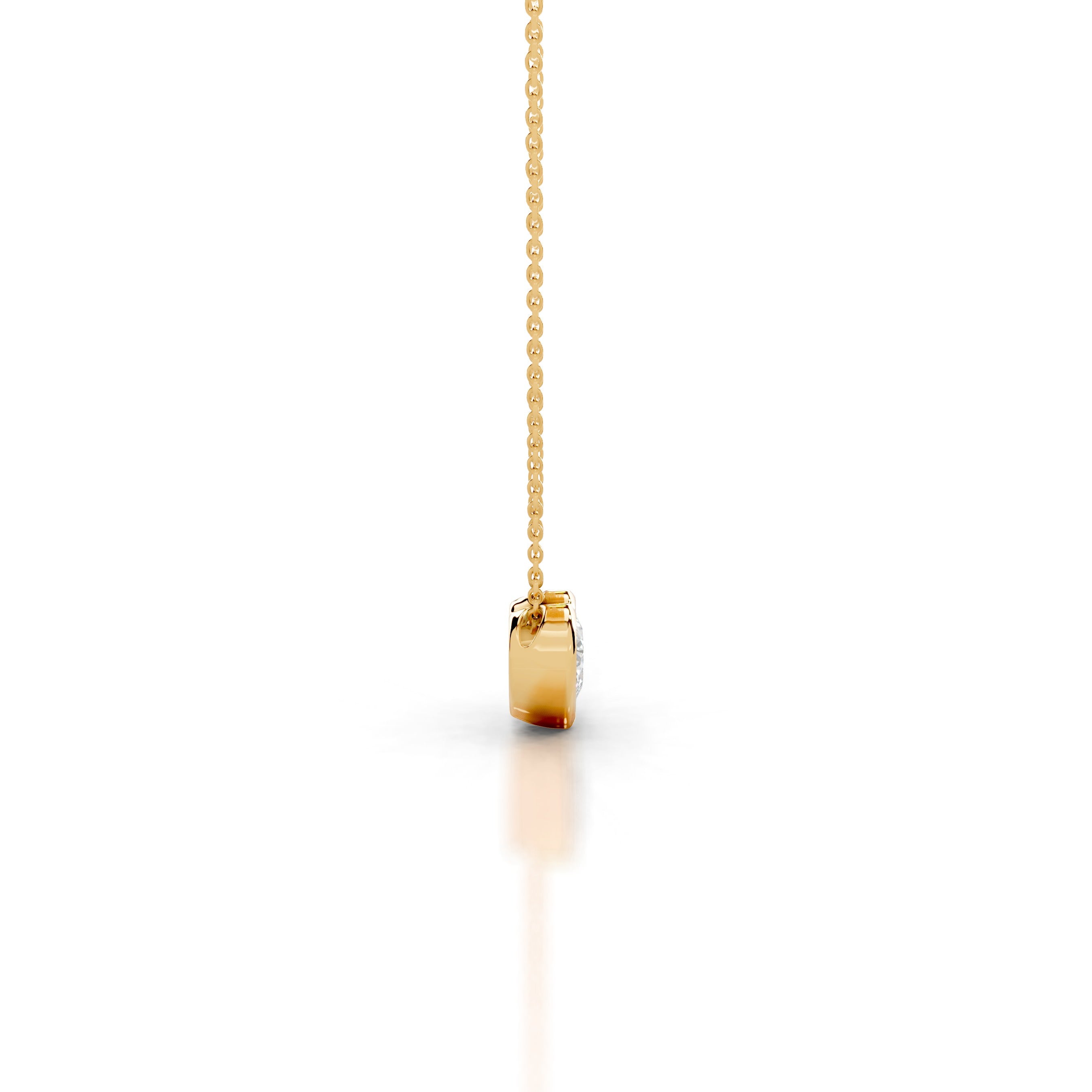 Gianna Lab Grown Diamond Pendant - 18K Yellow Gold、mySite、hinf8tx79