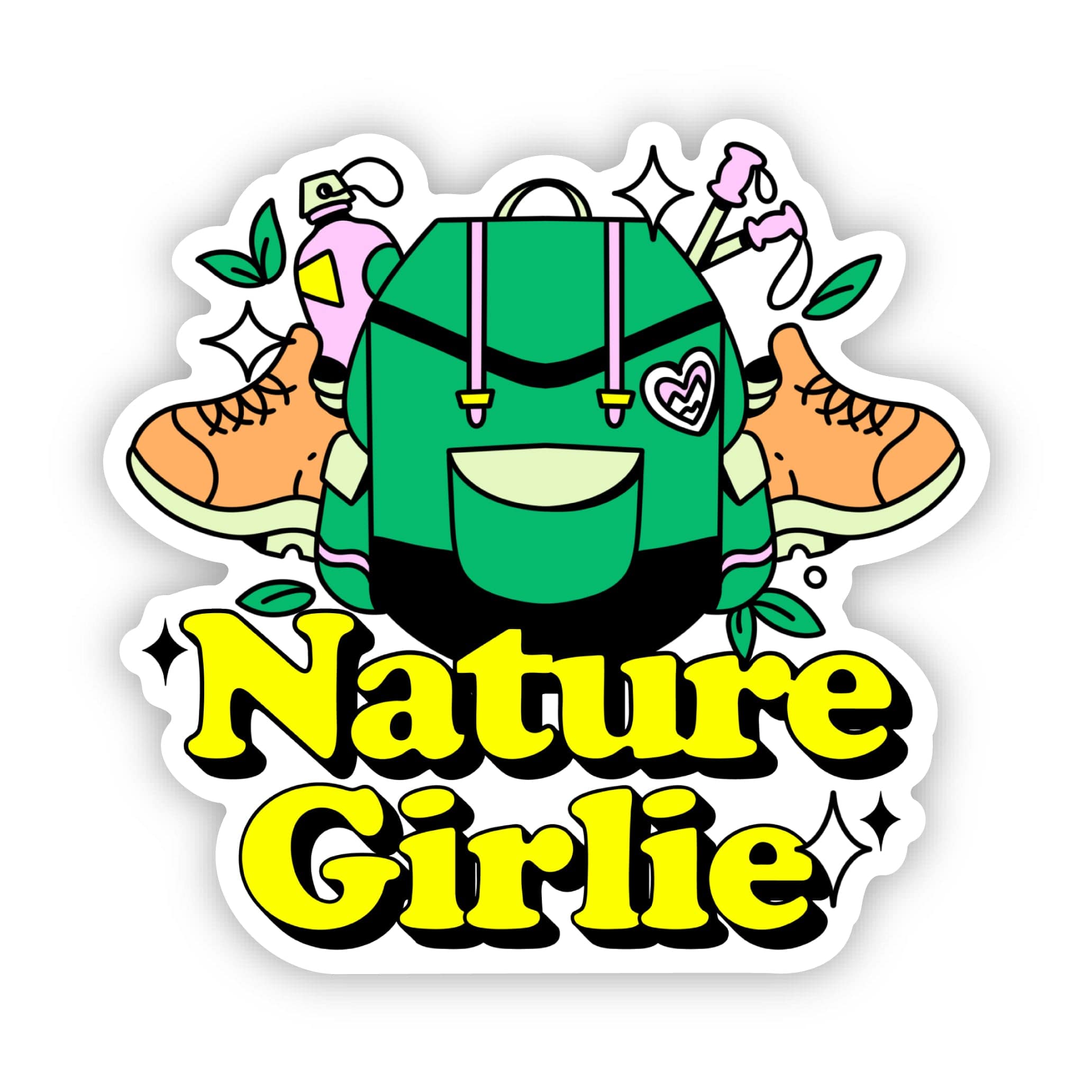  Nature Girlie Backpack and Boots Sticker、mySite、elrpsem3k