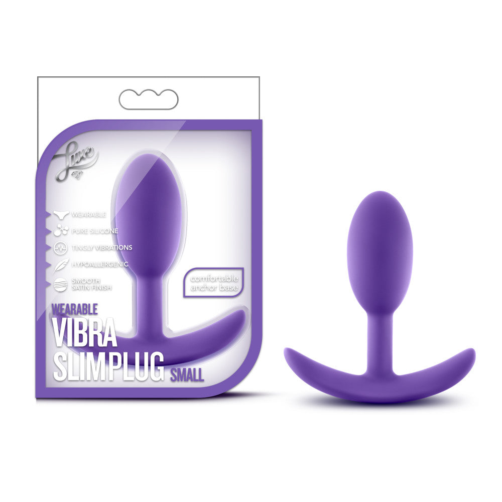 Luxe By Blush® | Wearable Vibra Slim Purple 3.5-Inch Anal Plug、mySite、bottomscart