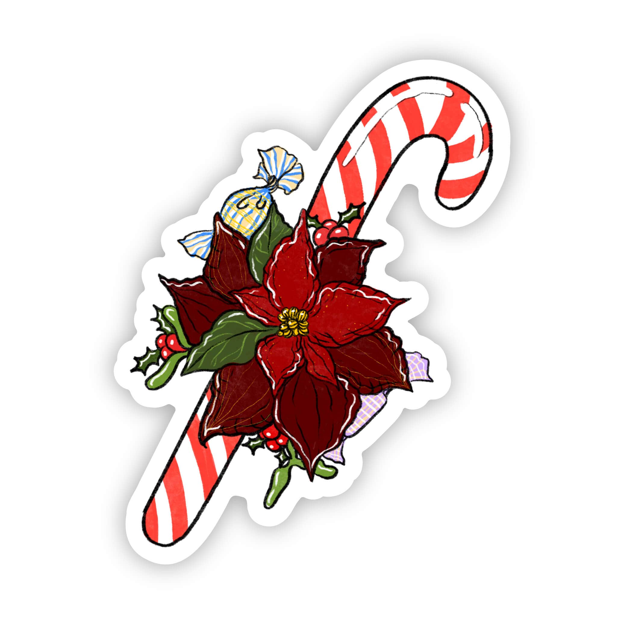  Cady cane flower sticker、mySite、elrpsem3k