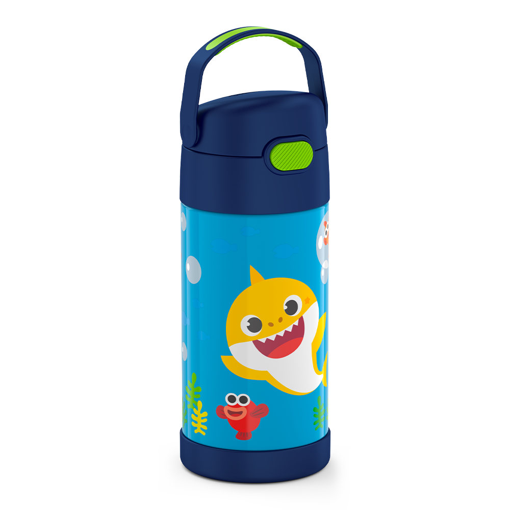 12oz FUNTAINER® WATER BOTTLE BABY SHARK、mySite、noshort