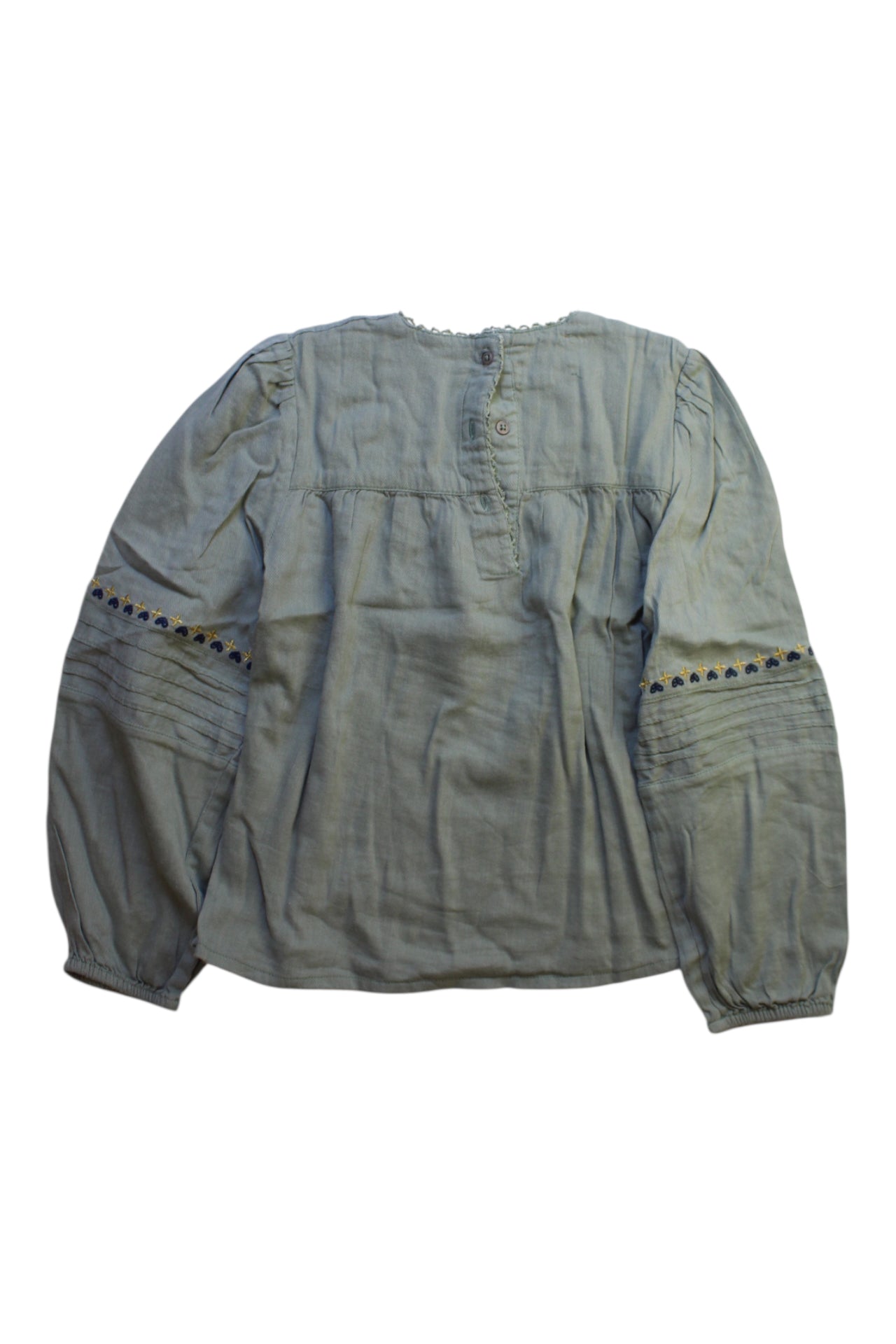 Bonheur Du Jour Embroidered Long Sleeve Top 6T、mySite、g9winljtr