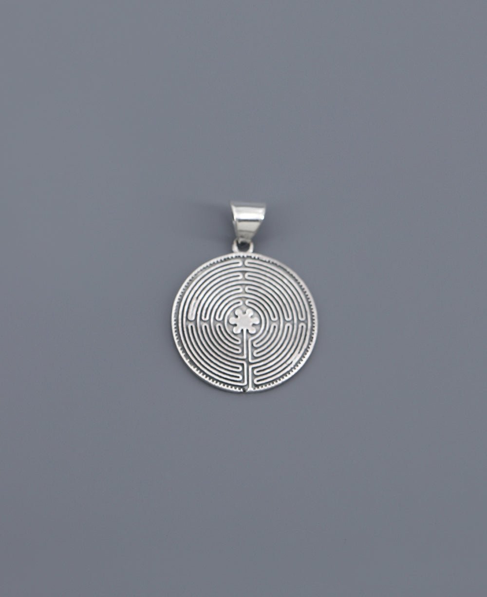 Two Sided Sterling Silver Labyrinth Pendant、mySite、topwebapps