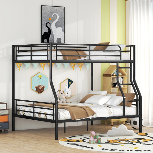Twin Over Twin Metal Bunk Bed (Black) ( old sku: MF189201BAA )、、casual