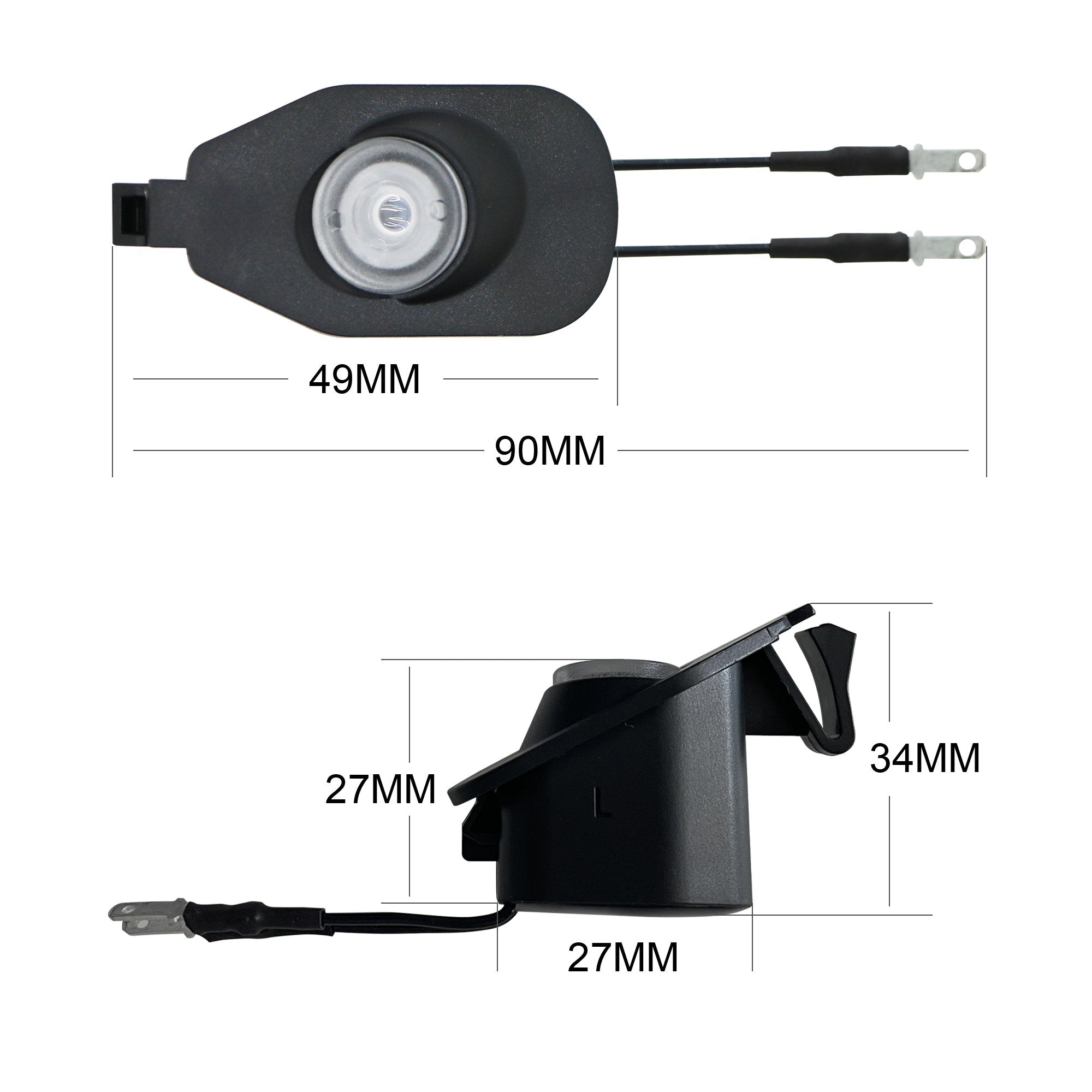 2x FordMustang 2013+ Mirror light (plug&play) - 5 Logos、mySite、nflplayoffbracketp