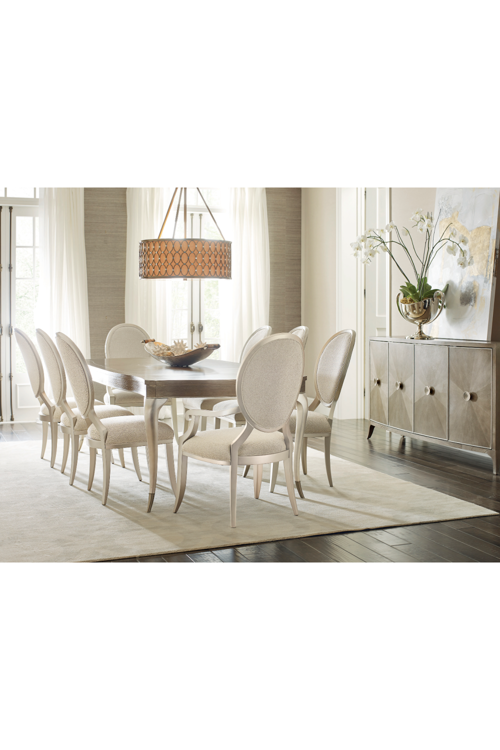 Starburst Patterned Ash Credenza | Caracole Avondale、mySite、neckold