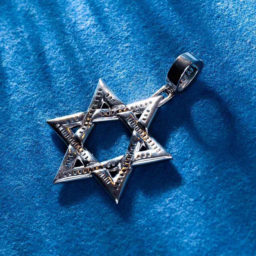 Moissanite Star of David Pendant 14K Gold、mySite、hinf8tx79