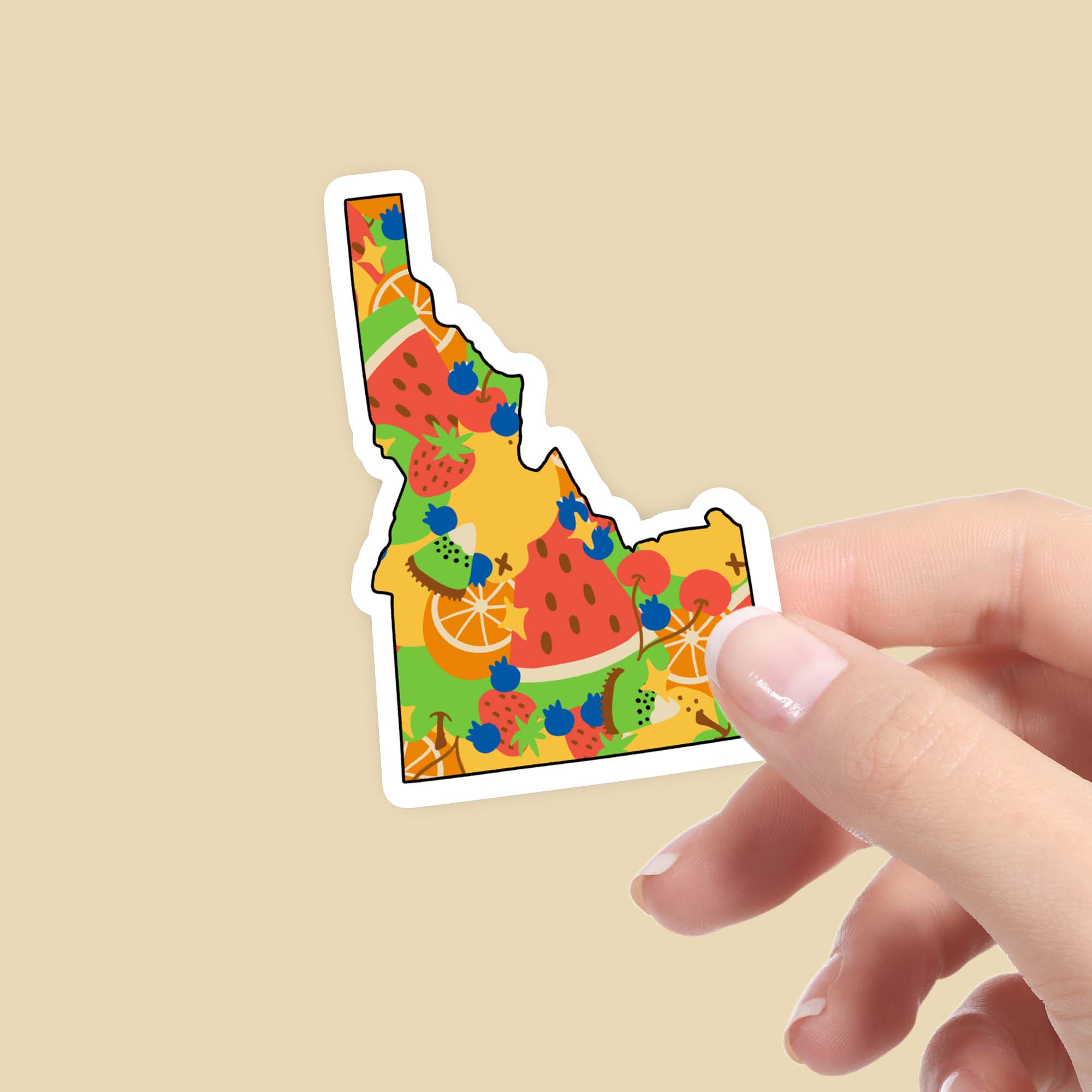  Idaho Fruit Pattern Sticker、mySite、ghnorth