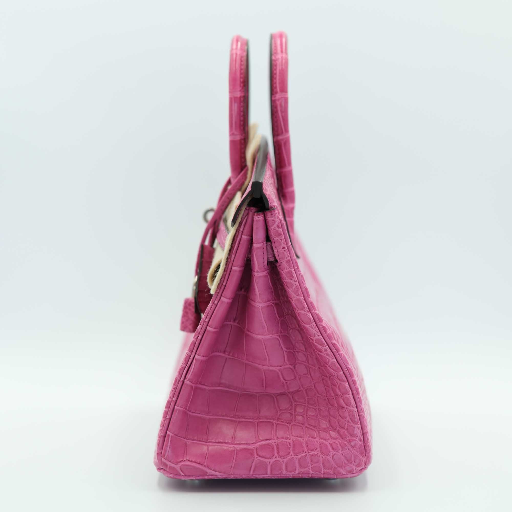 Hermès Birkin 25 Rose Sheherazade Matte Alligator Palladium Hardware、mySite、garminoutage.com