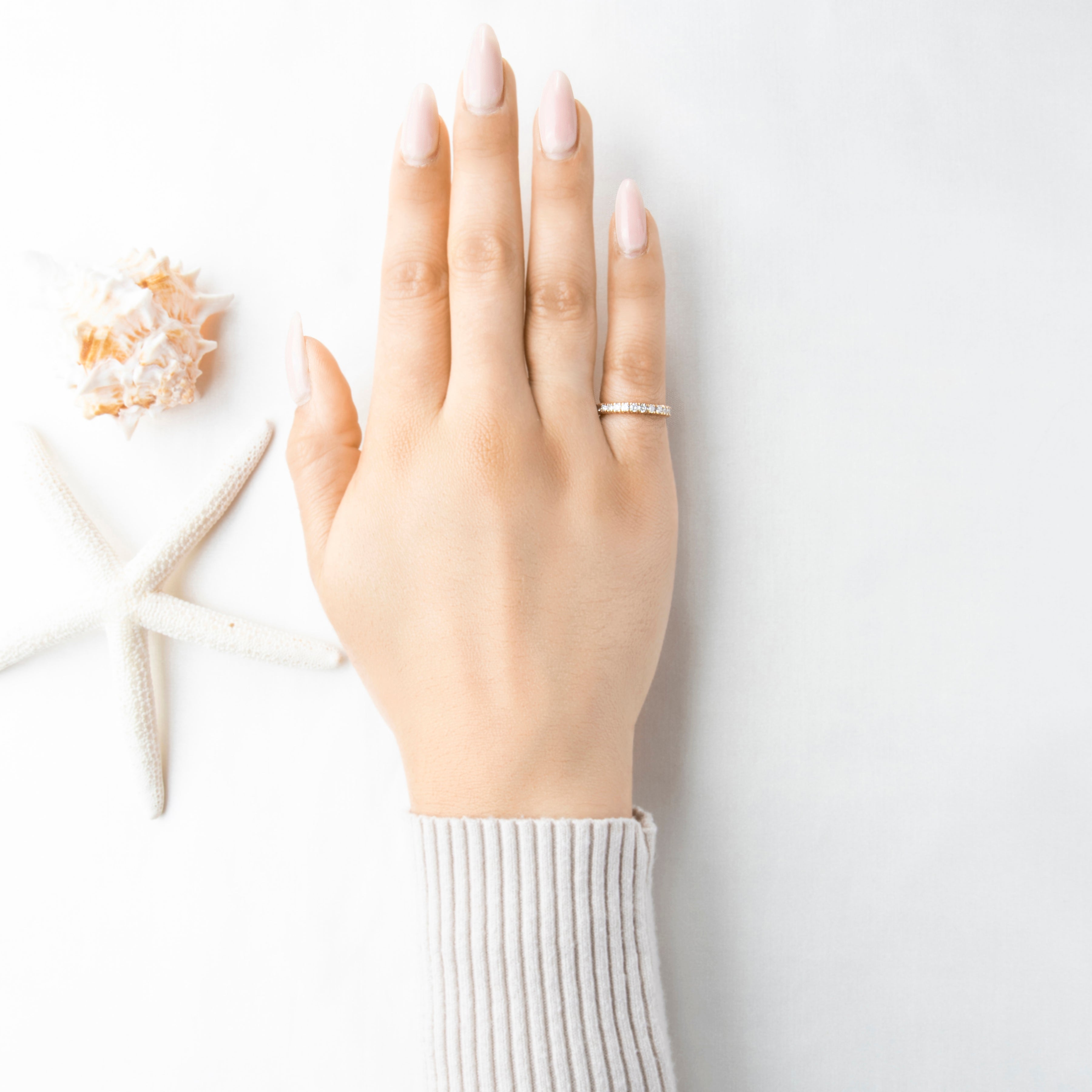 Vintage 14k Yellow Gold .528cttw Diamond Flashing Line Band Ring 6.50、mySite、hinf8tx79