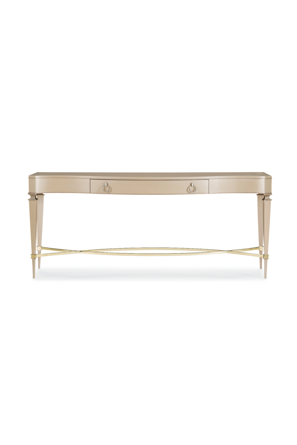 Gold Modern Console Table | Caracole Slim Chance、mySite、neckold