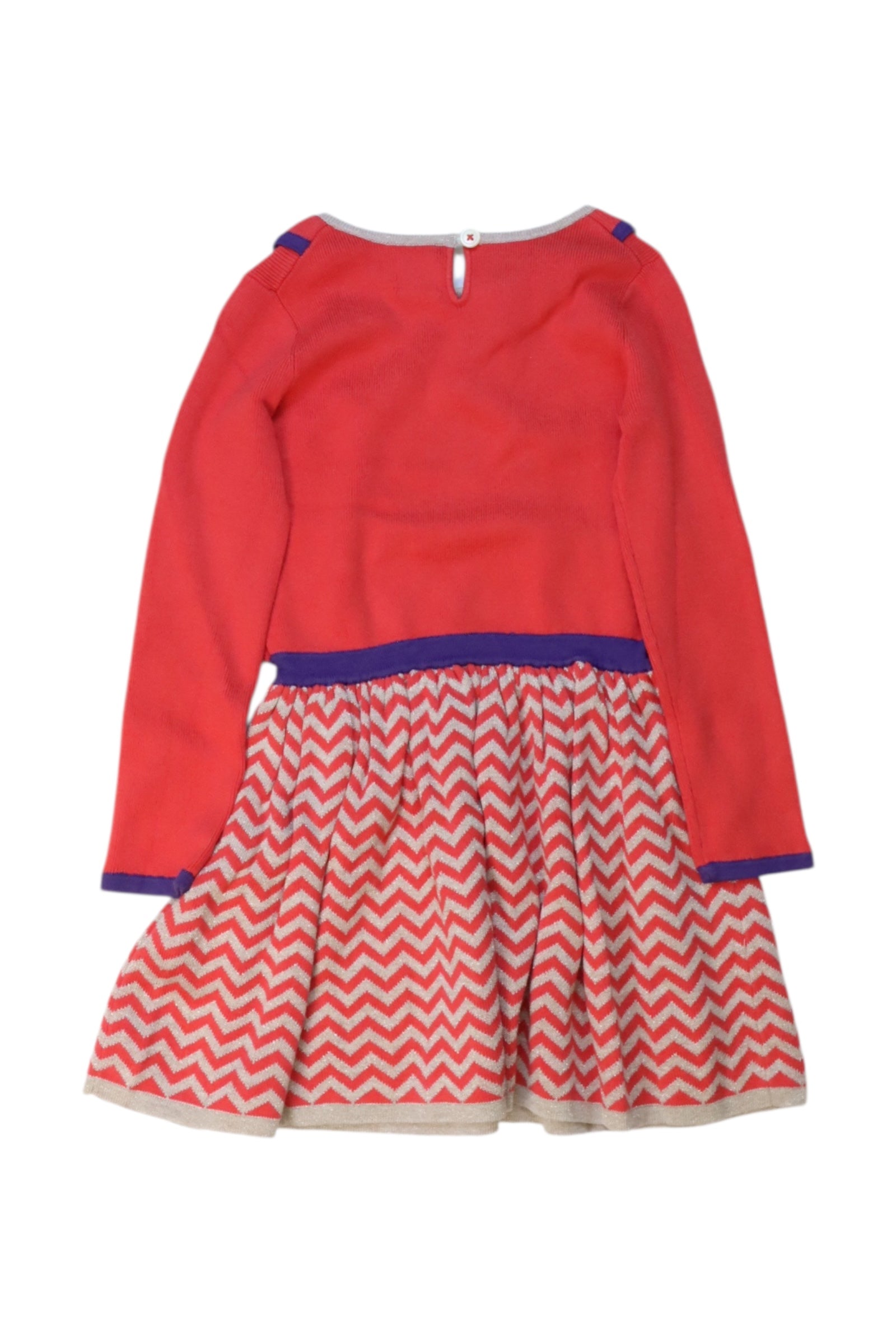 Boden Long Sleeve Chevron Dress 3-4T、mySite、g9winljtr