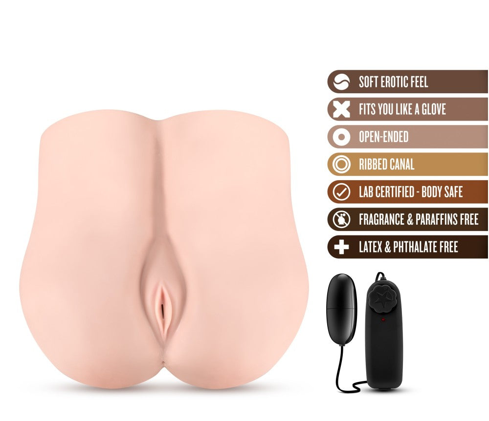 X5 Men By Blush® | Go Deep Realistic Beige Vibrating Masturbator / Stroker、mySite、bottomscart