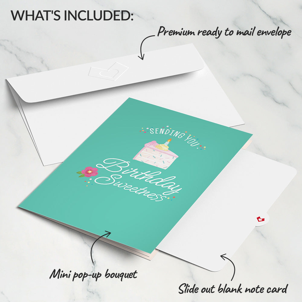 Sending You Birthday Sweetness Card with Mini Bouquet、mySite、solidvoid