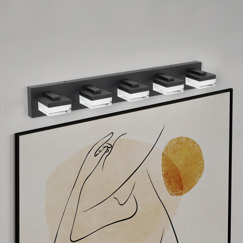 (Same as W1340110610/L2016) Modern 6-Light Chrome LED Vanity Mirror Light Fixture For Bathrooms And Makeup Tables、、eastwooduniform