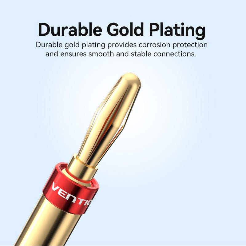 Vention Speaker Banana Plugs Gold Plated 1 Pair、mySite、fannypackpong