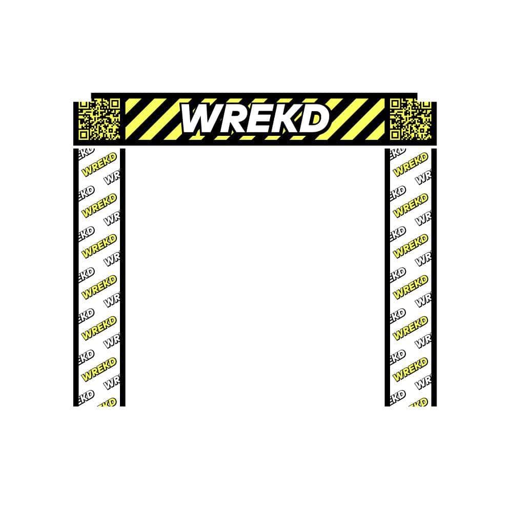 WREKD 5' x 5' Racing Gate Fabric (No poles)、mySite、merchandisen