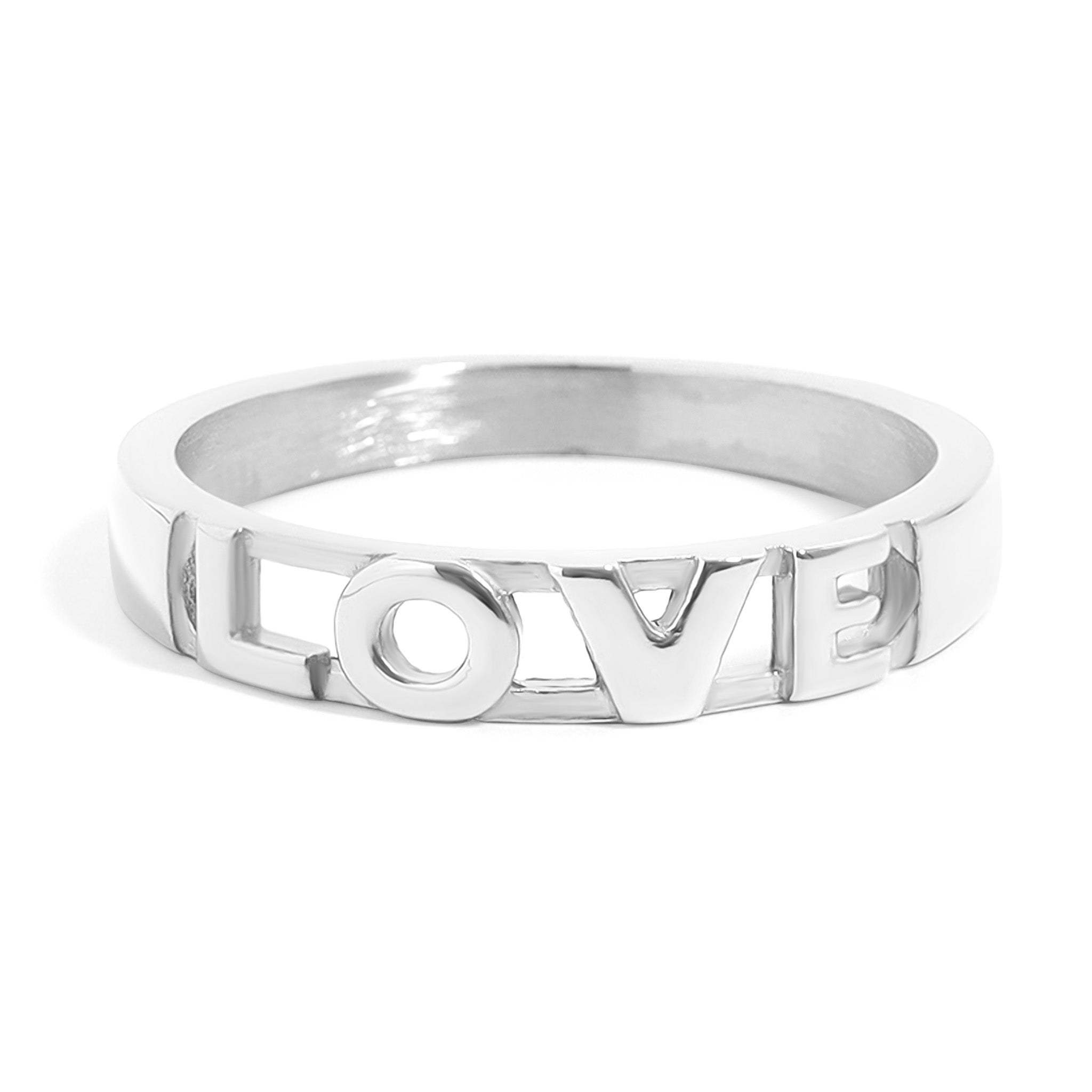 18K Gold PVD Stainless Steel Love Stacking Ring / KSS0010、mySite、dreamappss