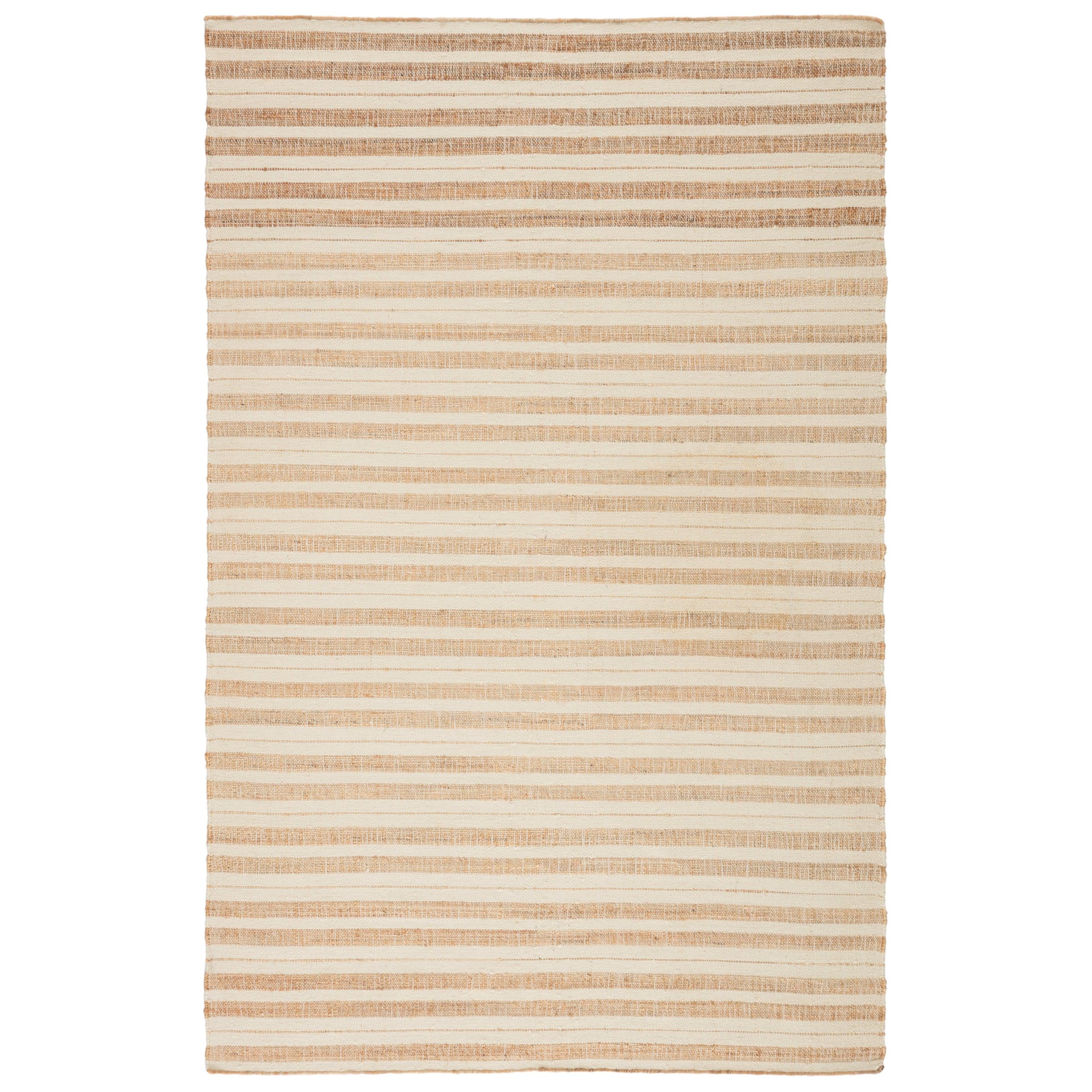 Rey Natural Striped Tan Ivory Area Rug、mySite、gigharbornorthrealestate