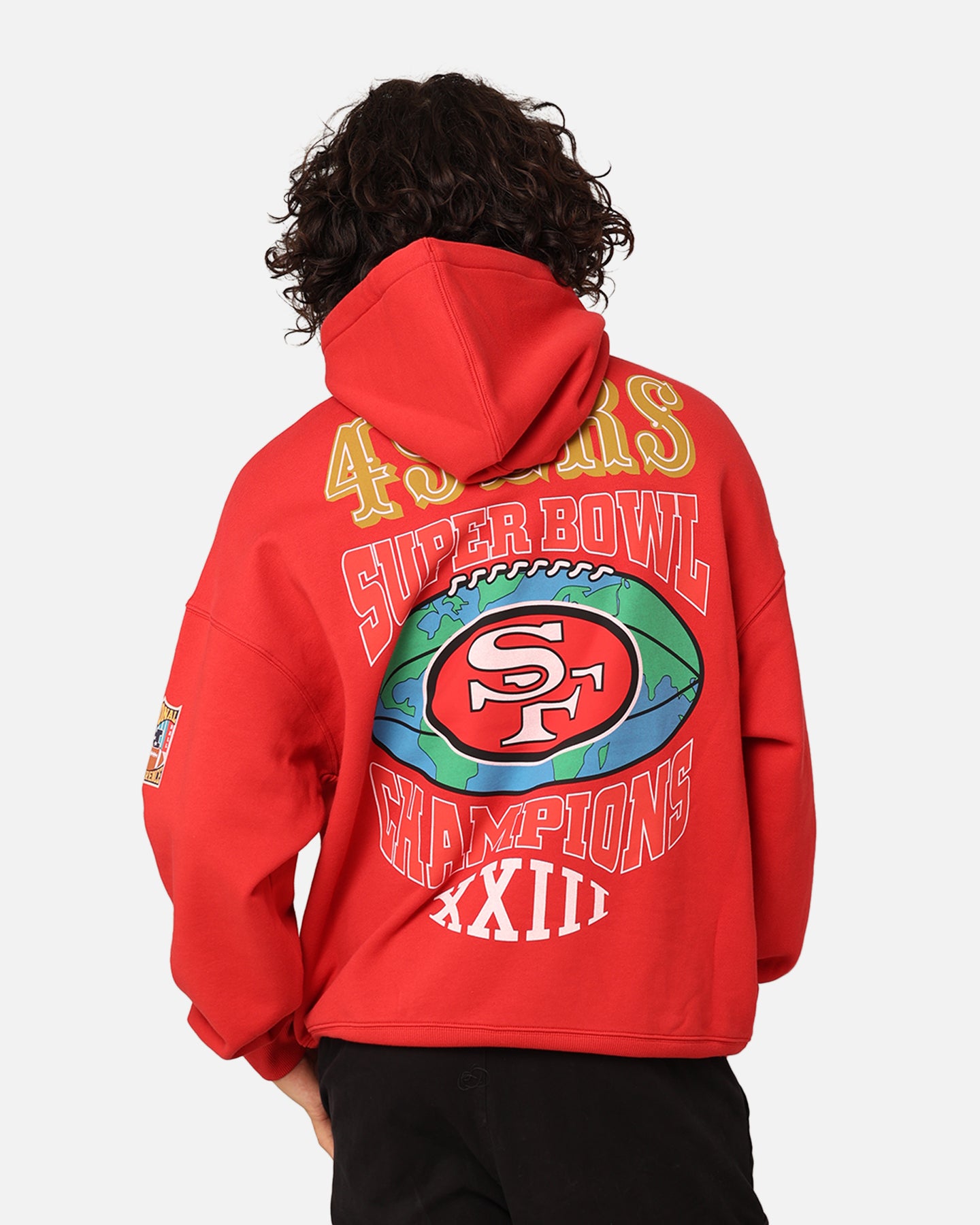 Mitchell & Ness San Francisco 49ers Super Bowl World Hoodie Faded Red、mySite、zt4zffjzw