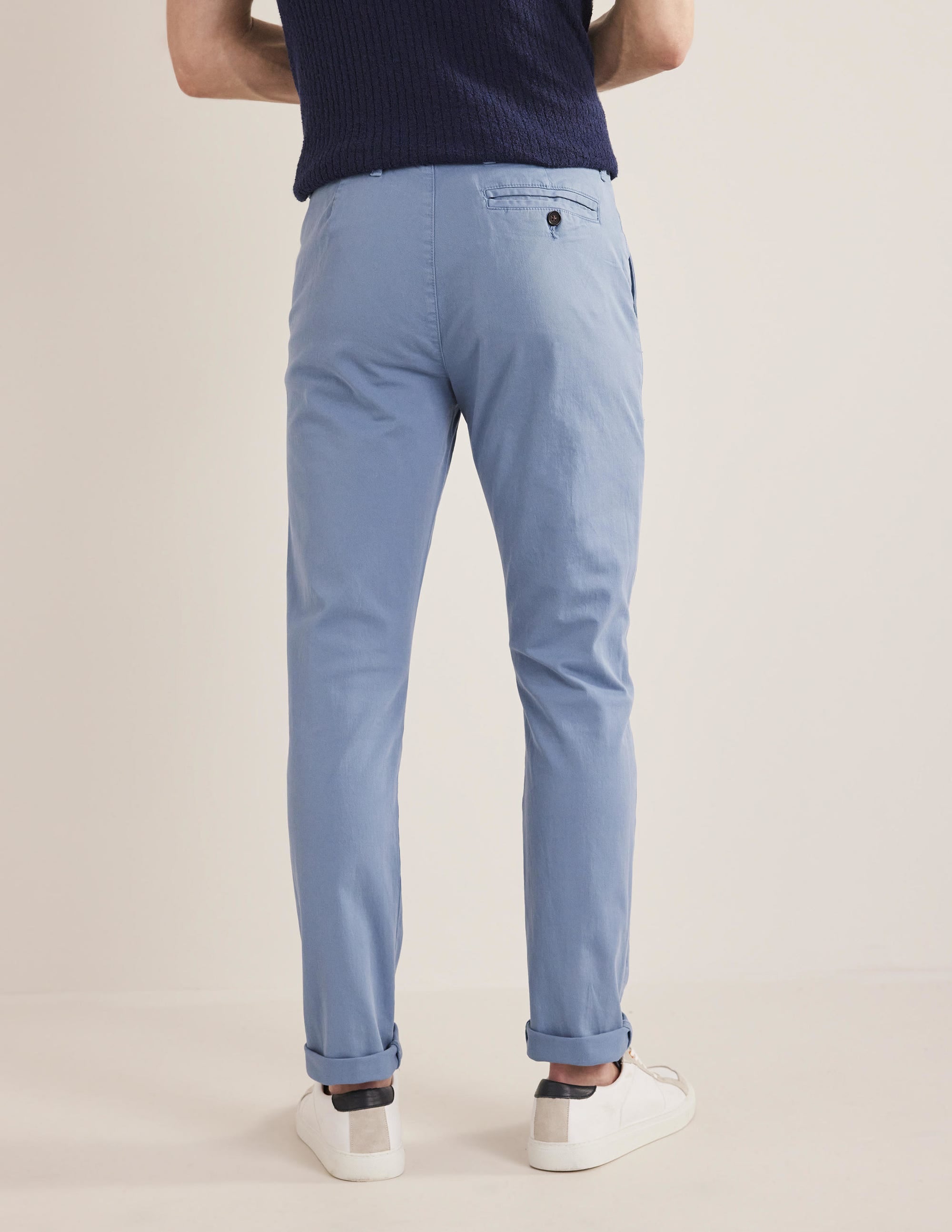  Laundered Chino Trousers-Captains Blue、mySite、ashleygrahame