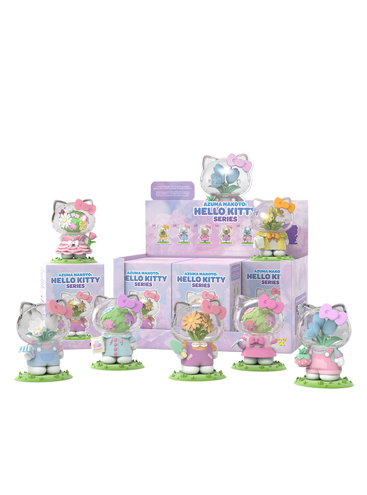  【NEW】Azuma Makoto X Hello Kitty Flower Blind Box、mySite、greenlandpopulation