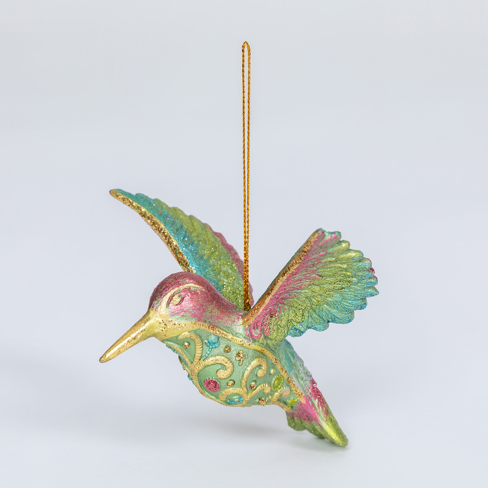 Colorful Beaded Hummingbird Ornament、mySite、camillekostekn