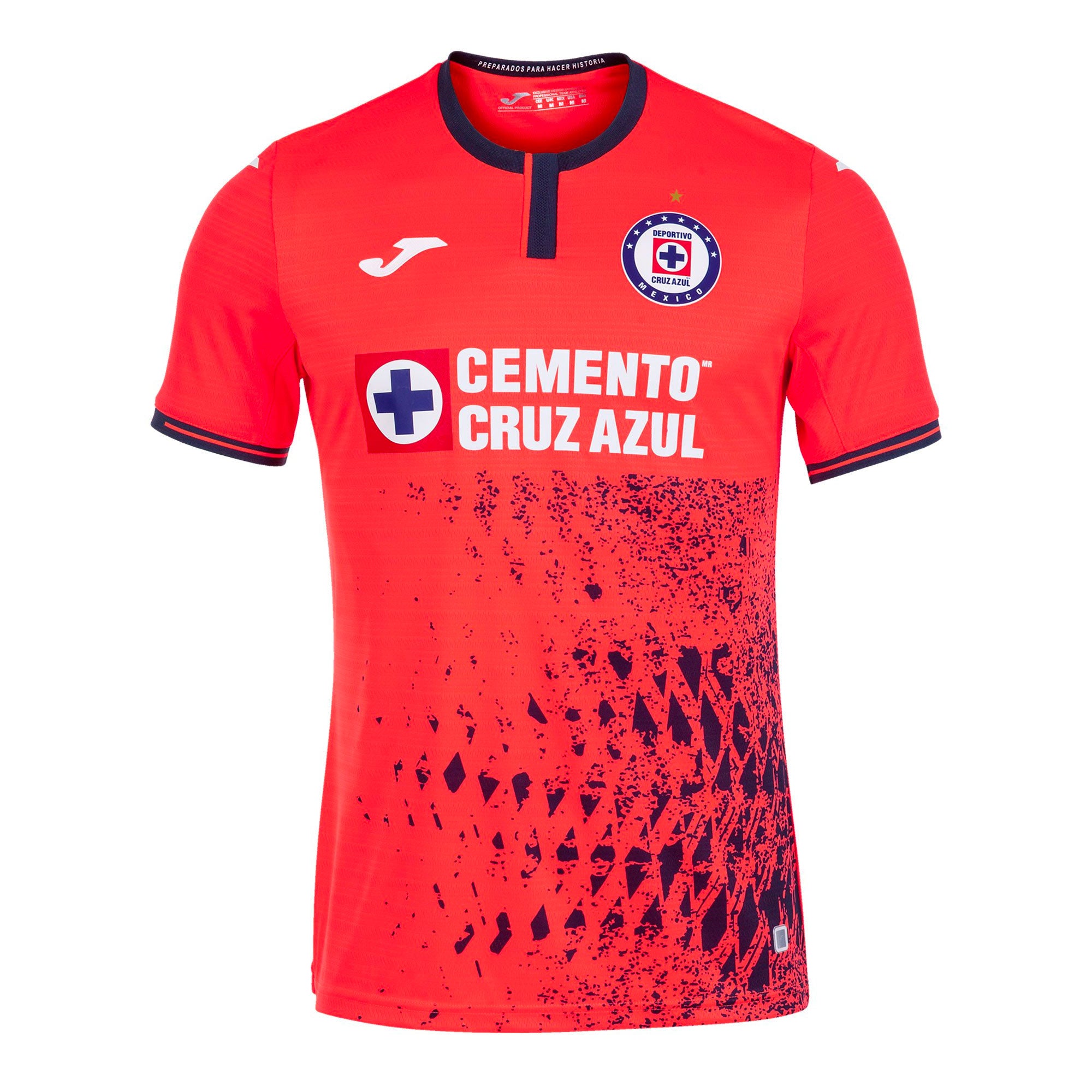 Joma Men's Cruz Azul 2021/22 Third Jersey Red Orange/White、mySite、bottomscart